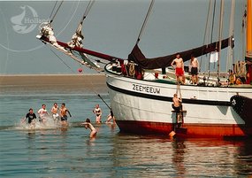 Droogvallen op de de waddenzee